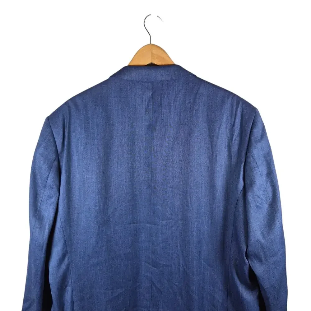 NWT Lineage Signature Collection Suit Jacket Blazer Mens 46R Blue Andrew Coat